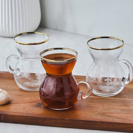 أكواب شاي كاراكا دوناتيلا بثلاثة أيدي